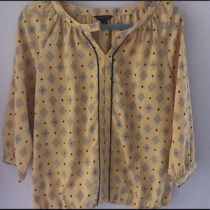 Banana republic 3/4 sleeve silk blouse size medium